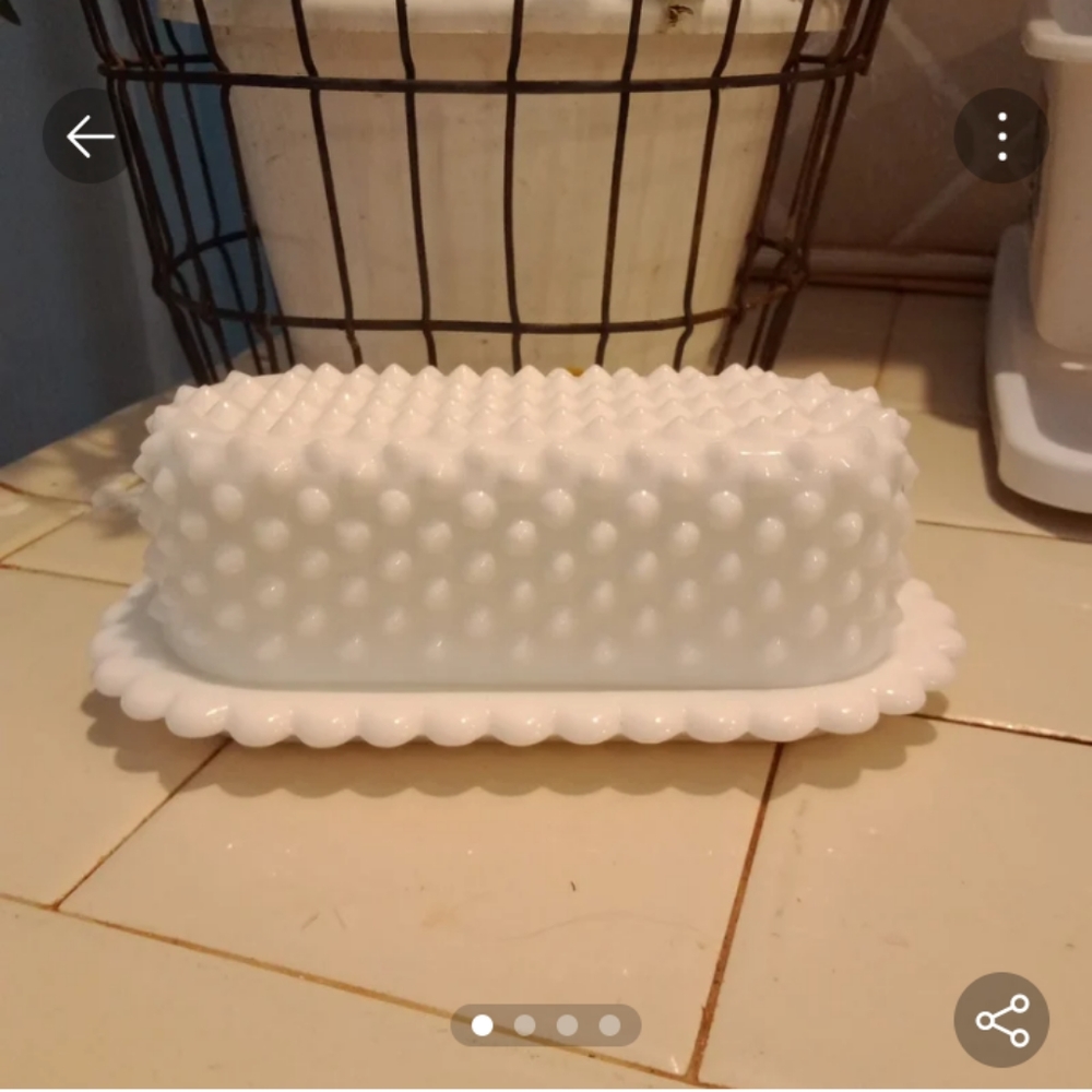 SOLD!!!Fenton Butter Dish